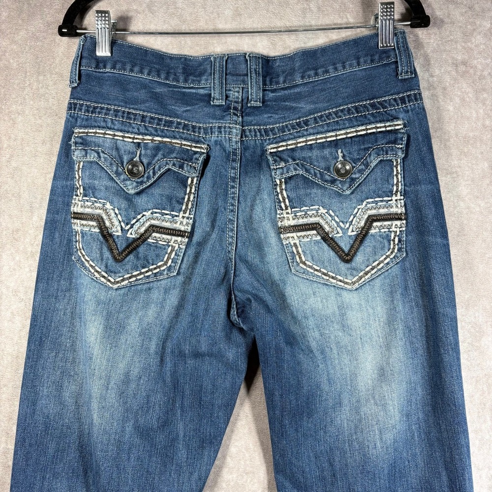 Helix Jeans Men Size 30X32 Medium Wash Straight Pockets Western Rodeo Cowboy Y2K